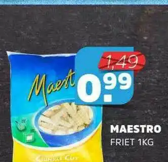 Sahan Supermarkten Maestro Friet aanbieding