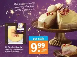 Albert Heijn AH Excellent bombe marc du champagne smaak framboos aanbieding
