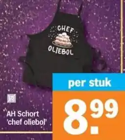 Albert Heijn AH Schort 'chef oliebol' aanbieding