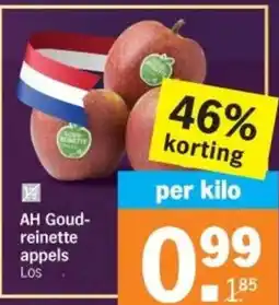 Albert Heijn AH Goud- reinette appels aanbieding