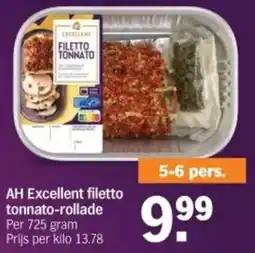 Albert Heijn AH Excellent filetto tonnato-rollade aanbieding