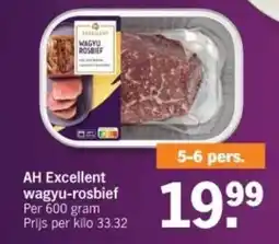 Albert Heijn AH Excellent wagyu-rosbief aanbieding