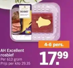 Albert Heijn AH Excellent rosbief aanbieding