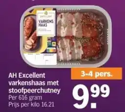 Albert Heijn AH Excellent varkenshaas met stoofpeerchutney aanbieding