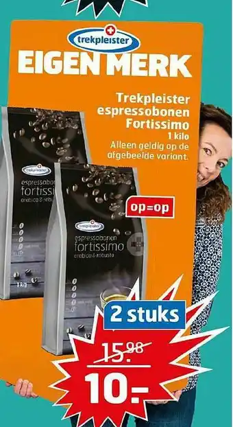 Trekpleister Trekpleister Espressobonen Fortissimo aanbieding