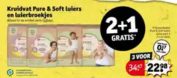 Kruidvat Kruidvat Pure & Soft luiers en luierbroekjes aanbieding