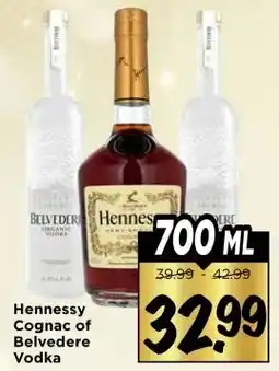 Vomar Voordeelmarkt Hennessy Cognac of Belvedere Vodka aanbieding