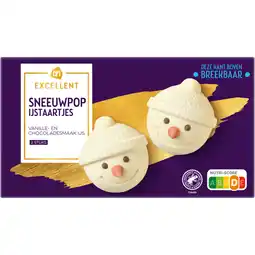 Albert Heijn AH Excellent Sneeuwpop ijstaartjes aanbieding