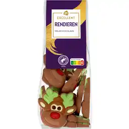 Albert Heijn AH Excellent Rendieren melkchocolade aanbieding