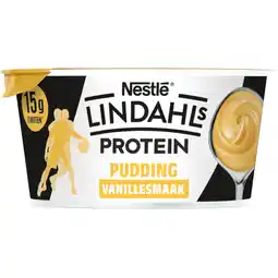 Albert Heijn Lindahls Protein pudding vanillesmaak aanbieding