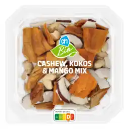 Albert Heijn AH Biologisch Cashew, kokos & mango mix aanbieding