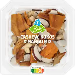 Albert Heijn AH Biologisch Cashew, kokos & mango mix aanbieding
