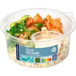 Albert Heijn AH Mini saladbowl zalm wasabi aanbieding