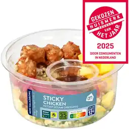 Albert Heijn AH Mini saladbowl sticky chicken aanbieding