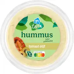 Albert Heijn AH Terra Plantaardige hummus tomaat olijf aanbieding