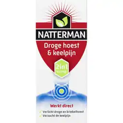 Albert Heijn Natterman Droge hoest & keelpijn 2in1 siroop aanbieding