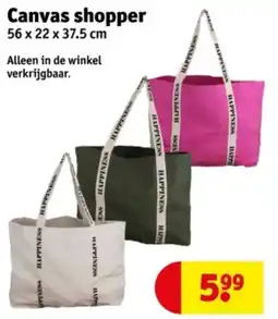 Kruidvat Canvas shopper aanbieding