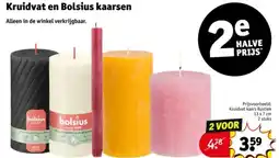 Kruidvat Kruidvat en Bolsius kaarsen aanbieding