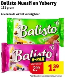 Kruidvat Balisto Muesli en Yoberry aanbieding