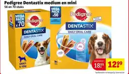 Kruidvat Pedigree Dentastix medium en mini aanbieding
