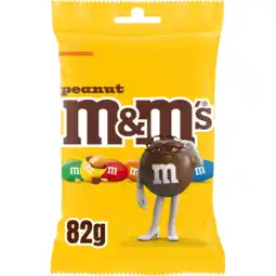 PLUS M&M'S Pinda chocolade snoepjes zakje aanbieding