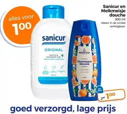 Trekpleister Sanicur en Melkmeisje douche aanbieding
