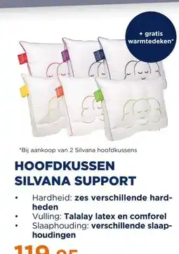 TotaalBED HOOFDKUSSEN SILVANA SUPPORT aanbieding