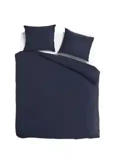 TotaalBED Dekbedovertrek Noa Koningsblauw 140 x 200/220 cm aanbieding