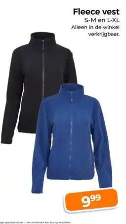 Trekpleister Fleece vest aanbieding