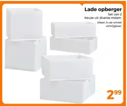 Trekpleister Lade opberger aanbieding