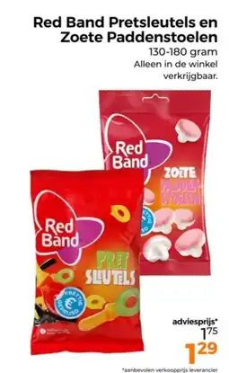 Trekpleister Red Band Pretsleutels en Zoete Paddenstoelen aanbieding