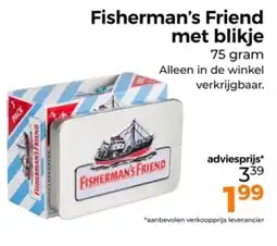 Trekpleister Fisherman's Friend met blikje aanbieding