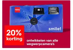 HEMA Ontwikkelen van alle wegwerpcamera's aanbieding