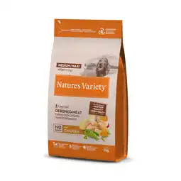 Zooplus Nature's Variety No Grain Medium/Maxi Adult Scharrelkip - 3 kg aanbieding