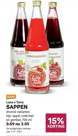 Ekoplaza Luna e terra sappen aanbieding