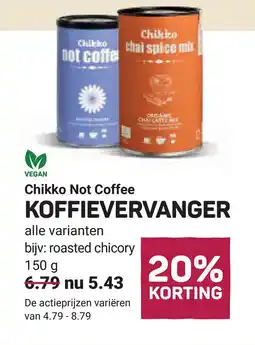 Ekoplaza Chikko not coffee koffievervanger aanbieding