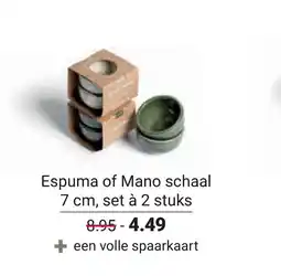 Ekoplaza Espuma of Mano schaal aanbieding