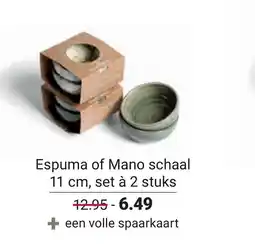 Ekoplaza Espuma of Mano schaal aanbieding