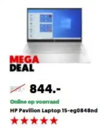 MediaMarkt HP Pavilion Laptop 15-eg0848nd aanbieding