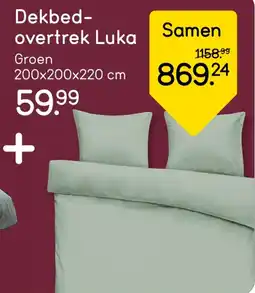 Leen Bakker Dekbed- overtrek Luka aanbieding