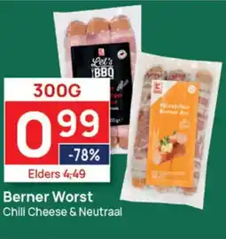 Butlon Berner worst chili cheese & neutraal aanbieding