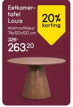 Leen Bakker Eetkamer- tafel Louis aanbieding