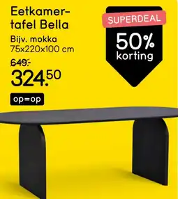 Leen Bakker Eetkamer- tafel Bella aanbieding