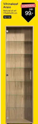 Leen Bakker Vitrinekast Ansio aanbieding