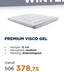 TotaalBED Topmatras Premium | Visco Gel aanbieding