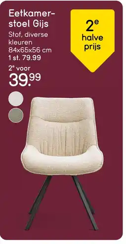 Leen Bakker Eetkamer- stoel Gijs aanbieding