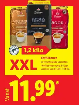 Lidl Koffiebonen aanbieding