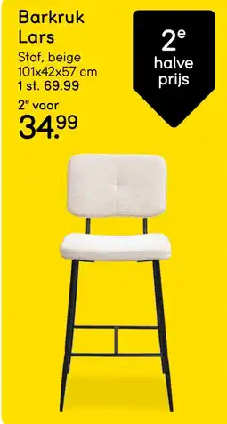 Leen Bakker Barkruk Lars aanbieding