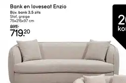 Leen Bakker Bank en loveseat Enzio aanbieding