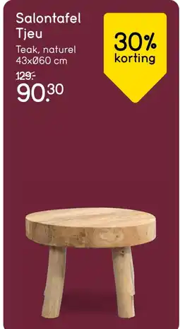 Leen Bakker Salontafel Tjeu aanbieding